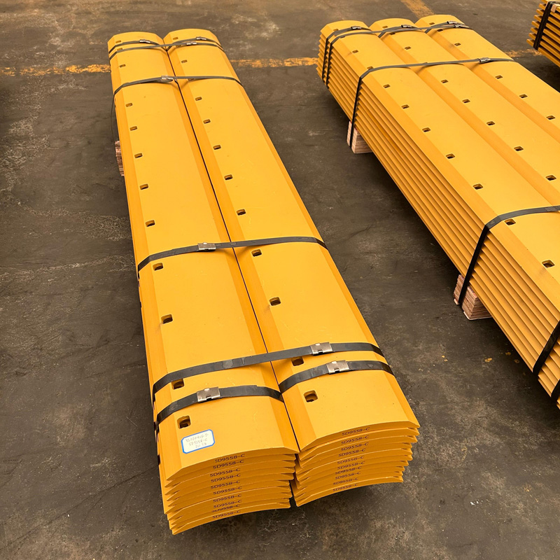 شفرة الممهدة، شفرة اللودر، شفرة البلدوزر، حافة القطع للجرافة 5D9558 المستخدمة في عمليات البناء أو التعدين لنقل التربة